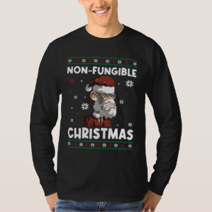 Bored Ape NFT Non Fungible Christmas T-Shirt