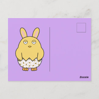 Bored Bunny Chick Postcard