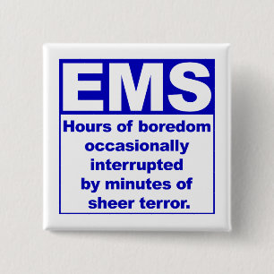 Boredom/Terror 15 Cm Square Badge