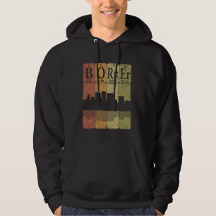 Borger Periodic Table Elements Borger Texas Retro Hoodie