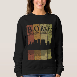 Borger Periodic Table Elements Borger Texas Retro Sweatshirt