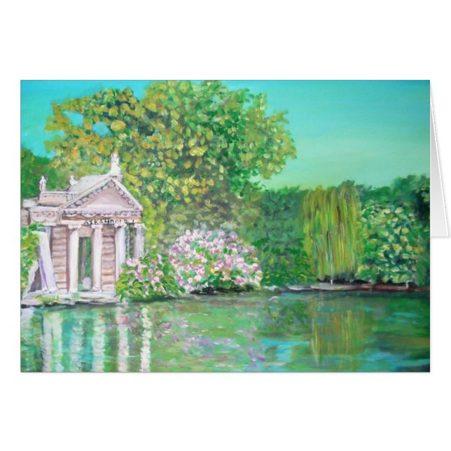 Borghese Park, Rome Card (Front Horizontal)