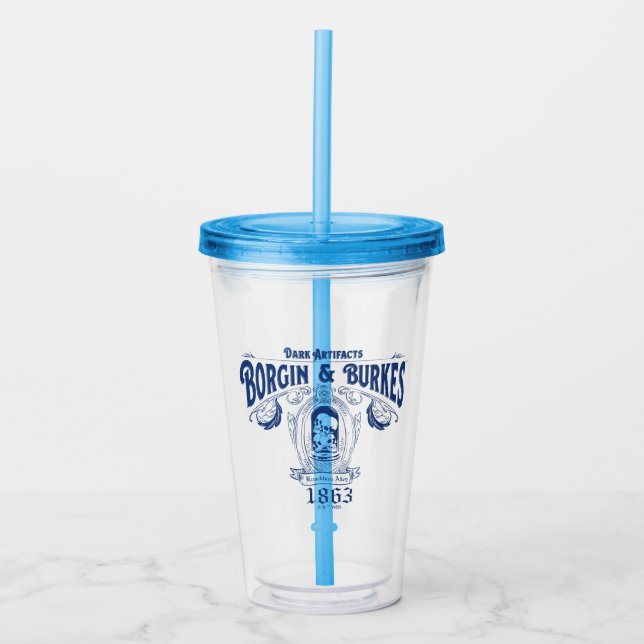 BORGIN & BURKES™ Dark Artefacts Store Graphic Acrylic Tumbler (Front)