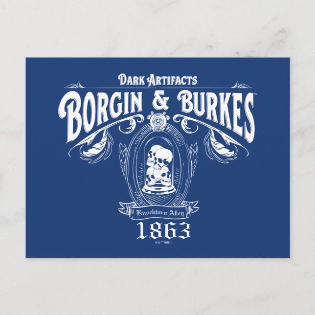 BORGIN & BURKES™ Dark Artefacts Store Graphic Postcard (Front)