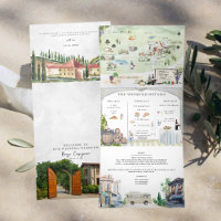 Borgo Corsignano | Illustrated Wedding