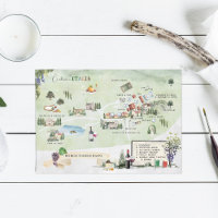 Borgo Corsignano | Itinerary Map Invitation