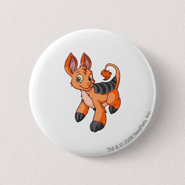 Bori Orange 6 Cm Round Badge (Front)