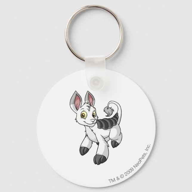 Bori White Key Ring (Front)