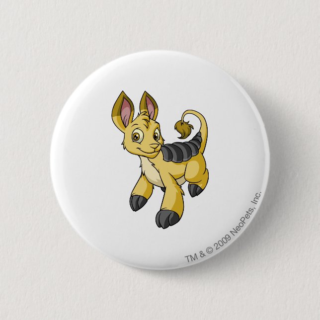 Bori Yellow 6 Cm Round Badge (Front)