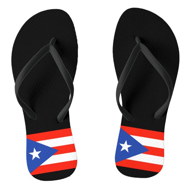 Boricua Bandera Puerto Rican Flag 4Hector Jandals (Footbed)