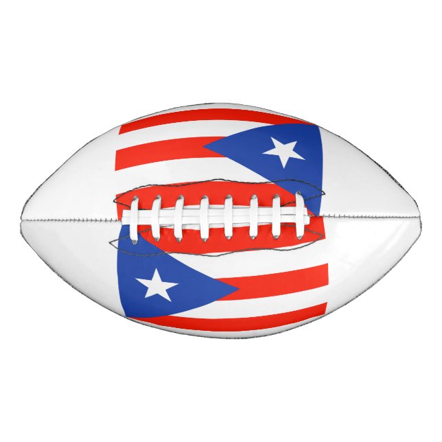 Boricua Banderas Puerto Rican Flags 4Alberto Football (Front)