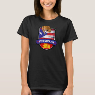 Boricua Como el Coqui & Puerto Rico Flag Pride Gru T-Shirt