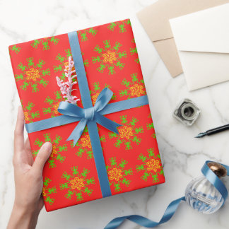 Boricua Coqui Sun Christmas wrapping paper