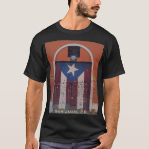 Boricua Gateway: Puerto Rican Flag Garage Door T-Shirt