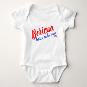 Boricua Hasta en la Cuna Puerto Rico Baby Bodysuit