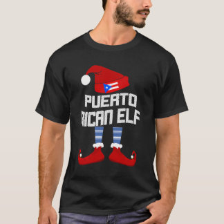 Boricua Puerto Rican Elf Matching Family Group Chr T-Shirt