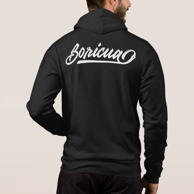 Boricua Puerto Rico Hoodie (Back)