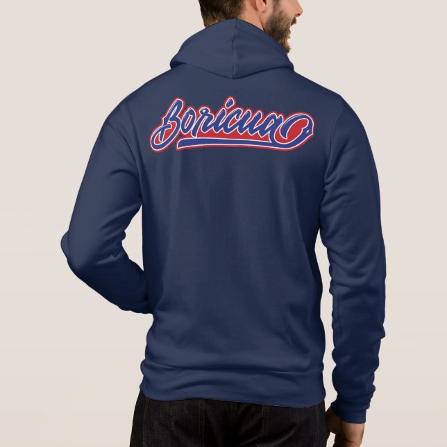 Boricua Puerto Rico Hoodie (Back)