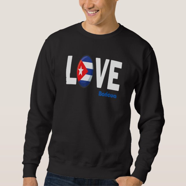 Boricua Roots Puerto Rico Pride PR Love Puerto Ric Sweatshirt (Front)