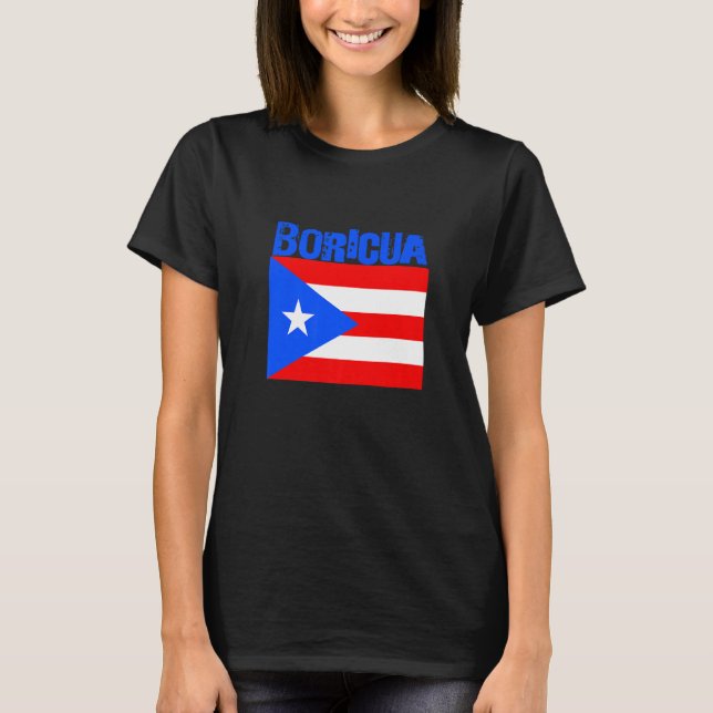 Boricua Roots Puerto Rico Pride PR Souvenir Puerto T-Shirt (Front)