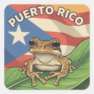 Boricua Square Sticker