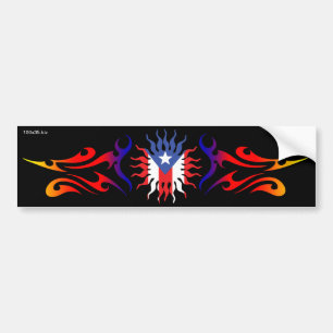 Boricua Sun Bumper Sticker