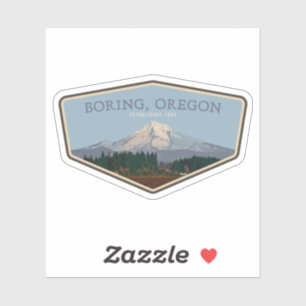 Boring, Oregon Sticker