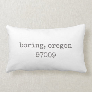 Boring, Oregon Zip Code Lumbar Pillow