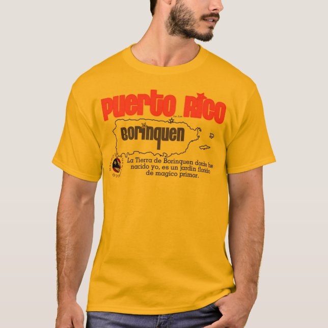 Borinquen Puerto Rico T-Shirt (Front)