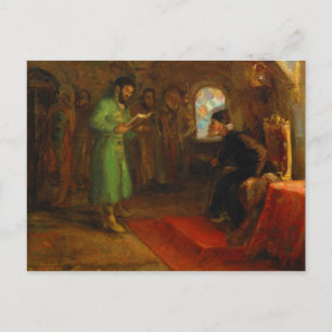 Boris Godunov with Ivan the Terrible Postcard