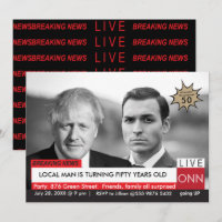 Boris Johnson Funny TV News 50th Birthday