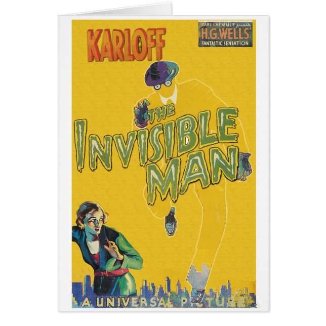 Boris Karloff as The Invisible Man (Front)