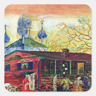 Boris Kustodiev, Shostakovich Museum of Art, Square Sticker