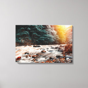 Borjomi creek canvas print