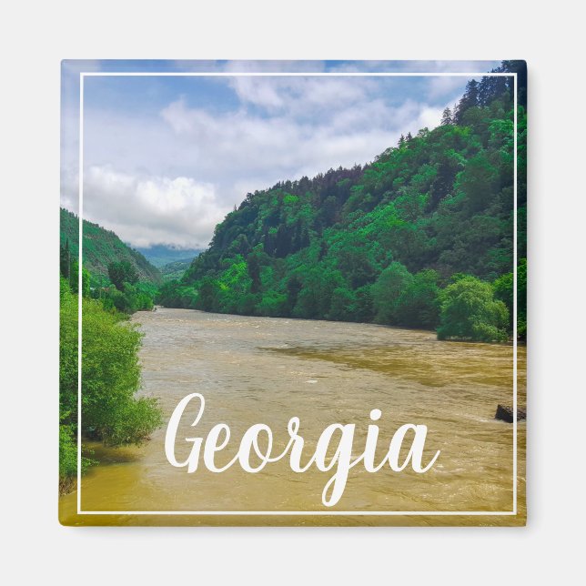 Borjomi Georgia Hot Springs Caucuses Mountains Magnet (Front)