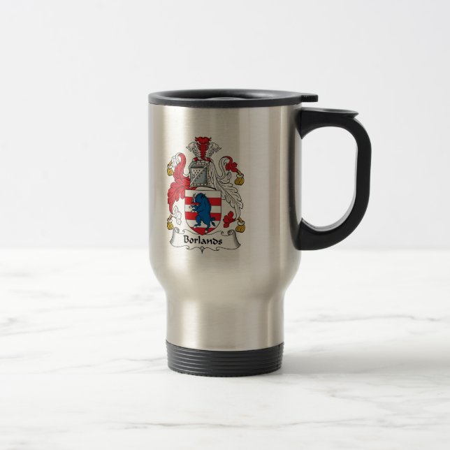 Borlands Family Crest Travel Mug (Right)