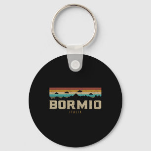Bormio Mountains Italy Hiking Outdoors Retro Key Ring