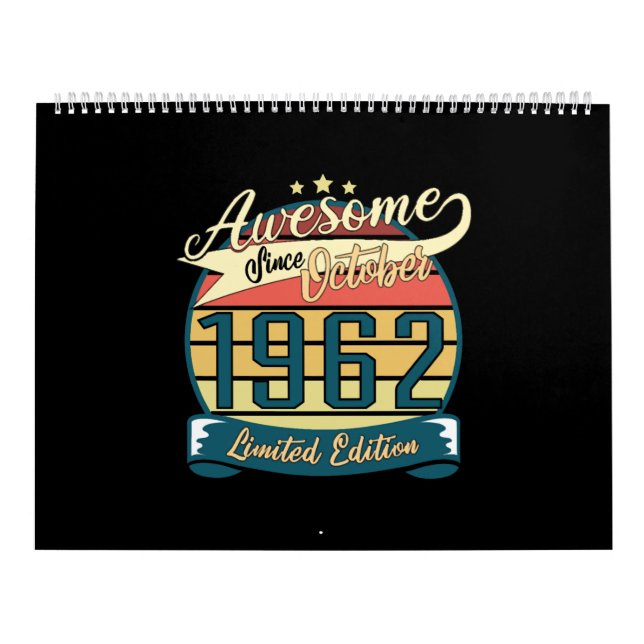 Born 1962 October Limited Calendar (Cover)