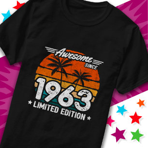 Born 1963 Limited Edition Retro Awesome Since 1963 T-Shirt