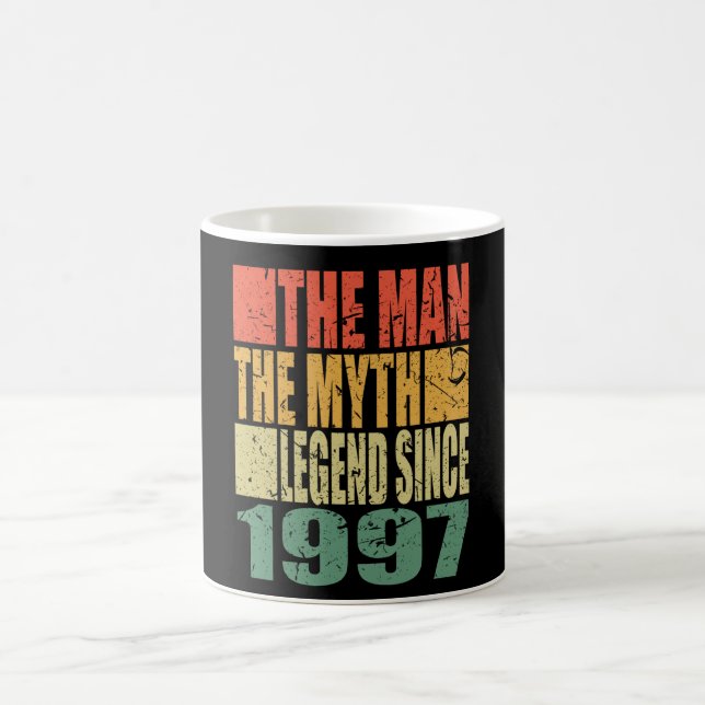 Born 1997 The Man The Myth Birthday Coffee Mug (Center)