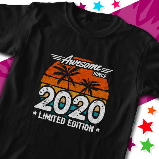 Born 2020 Limited Edition Retro Awesome Since 2020 T-Shirt