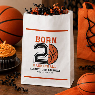 Born 2 Ball Basketball 2nd Birthday Party Favour Bags