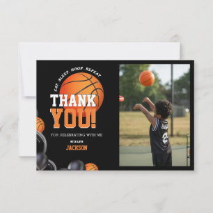 Born 2 Ball Birthday Basketball Sports Thank You Card