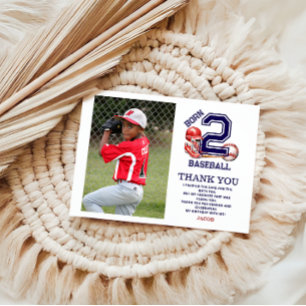 Born 2 Baseball   Sports Theme Boy’s 2nd Birthday  Postcard