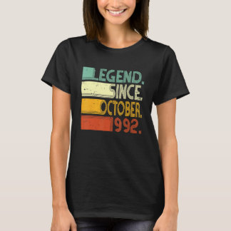 Born 30th Birthday  30 Years Legend Since October  T-Shirt