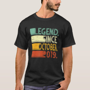 Born 3rd Birthday 3 Years Legend Since October 20 T-Shirt