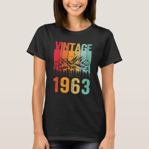Born 60th Bday Mens Vintage 1963 60 Year Old Birth T-Shirt