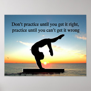 BORN A GYMNAST CHAMPION POSTER