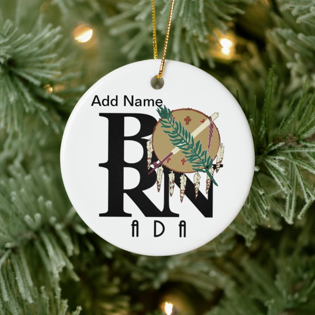 BORN Ada Oklahoma Ceramic Tree Decoration (Tree)