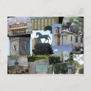 Born and Raised in Waterbury CT Postcard
